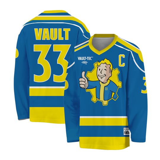 Falllout Vault Boy Hockey Jersey