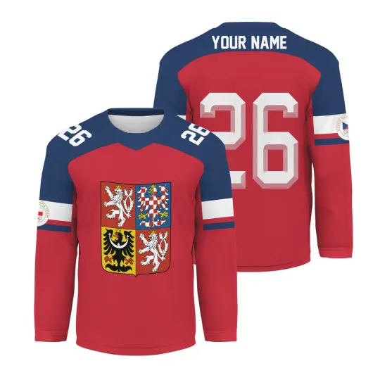 Discover Czech Hockey Team Olympic Winter 2026 3D Hockey Jersey