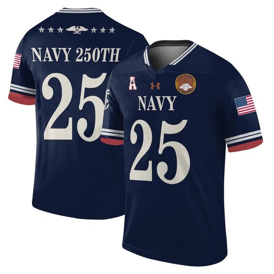 Navy Midshipmen 250th Anniversary Football Jersey