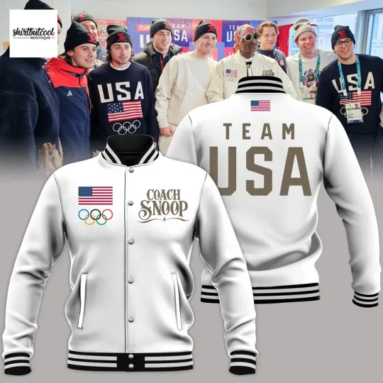 Team USA 2026 Olympic Milano Cortina Winter Night 2026 Baseball Jacket