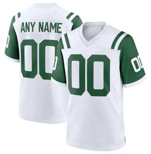 Discover Personalized Name Number Men's NYJ New York Custom Football Jersey