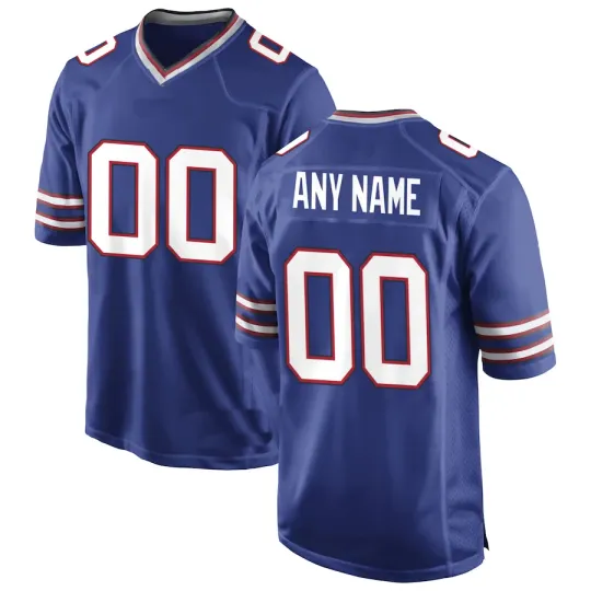Discover Men's Buffalo BUF Football Custom Jersey Personalized Name Number