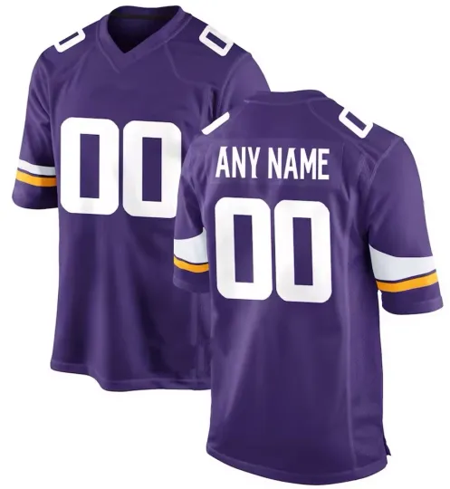 Discover Men's Minnesota MIN Custom Football Jersey Personalized Name Number Stitched