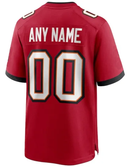 Discover Men's Tampa Bay TB Custom Football Jersey Personalized Name Number