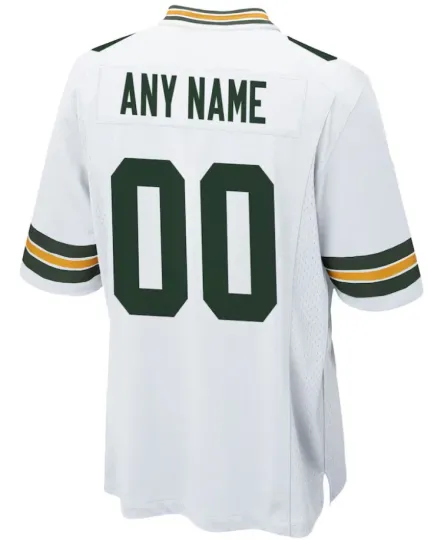Discover Men's GB Green Bay Custom Jersey Personalized Name Number