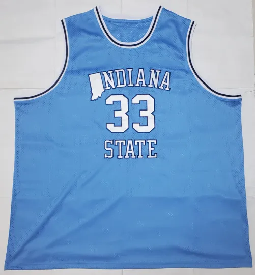 Discover Adult Men size 3XL Larry Bird Indiana State #33 Jersey