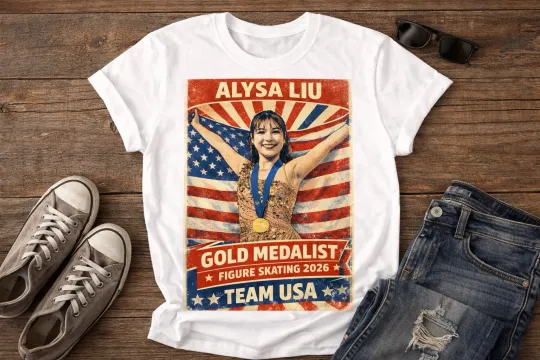 Alysa Liu Figure Skating Team USA Art New T-Shirt