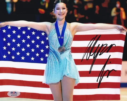 Discover Alysa Liu Figure Skating 2026 Olympics Signed Print Poster
