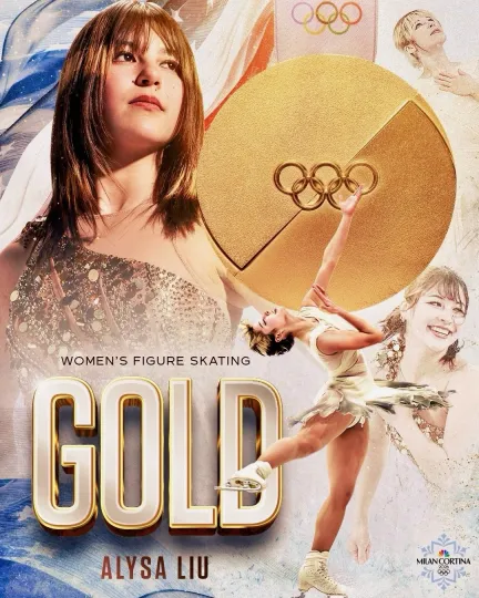 Discover Alysa Liu Photo Ice Skating Olympics Vertical Poster