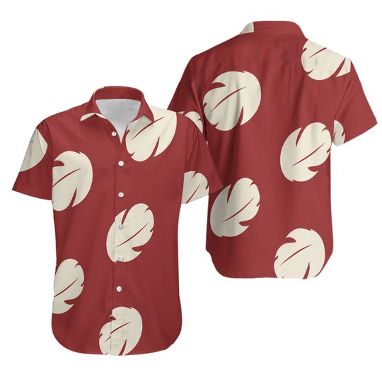 Lilo Pelekai Red Cosplay Costume Lilo And Stitch Button Shirt