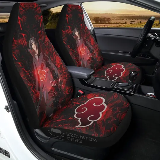 Akatsuki Car Accessories Anime Car Seat Covers Itachi Ultimate