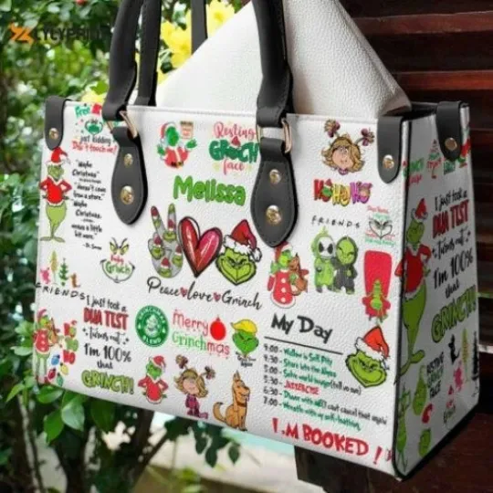 Discover funny character Leather Handbag Gift For Women