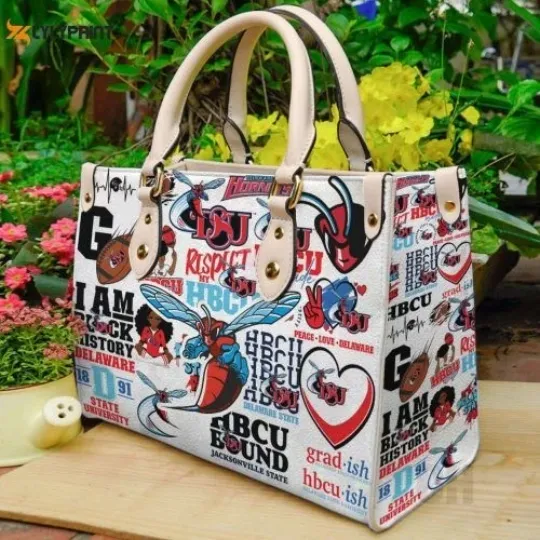 Discover Delaware State Hornets Leather Handbag Gift For Women