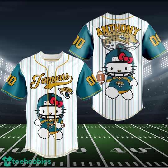Custom Jacksonville Jaguars Hello Kitty Baseball Jersey