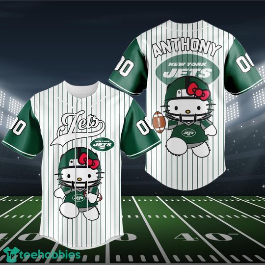 Custom New York Jets Hello Kitty Baseball Jersey