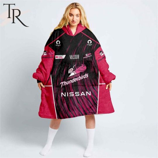 Personalized Netball AU Adelaide Thunderbirds Blanket Hoodie