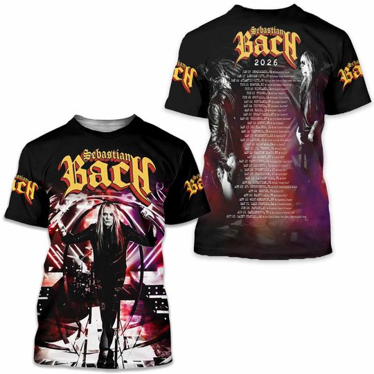 Sebastian Bach Tour 2026 3D Shirt