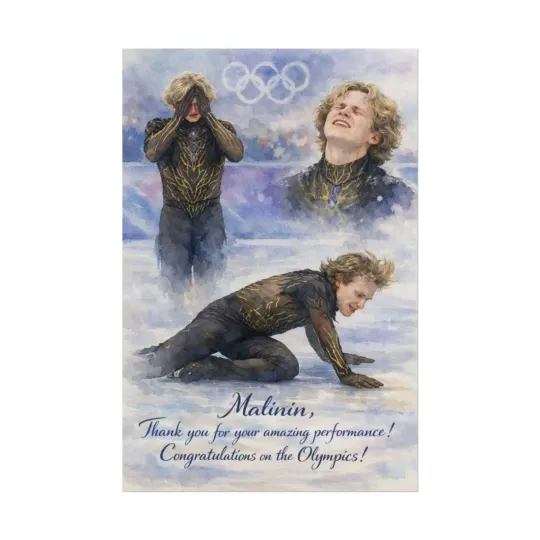 Discover Ilia Malinin Poster, Gift For Fans, Olympic 2026, Trendy
