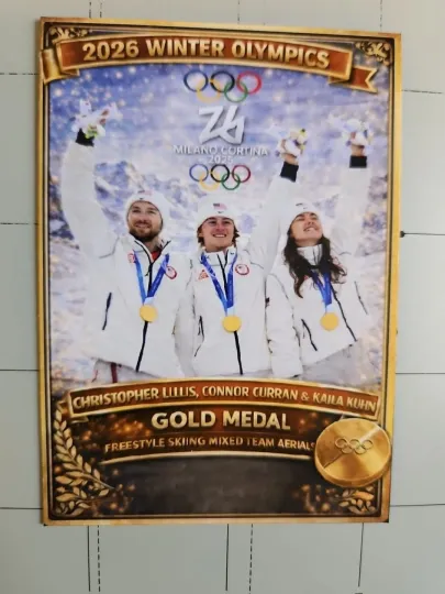 2026 Winter Olympics Medal Series Card - Skiing Team Aerials Gold Medal