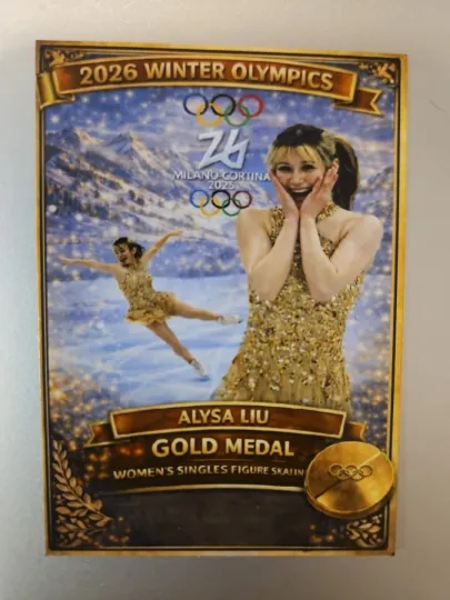 2026 Winter Olympics Medal Series Card - Alysa Liu Gold Medal