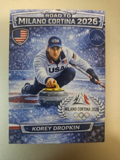 2026 Winter Olympics Caricature Card - Korey Dropkin