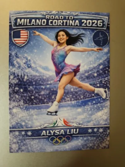 2026 Winter Olympics Caricature Card - Alysa Liu