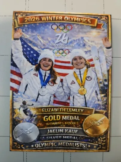 2026 Winter Olympics Medal Series Card - Women's Moguls - Lemley & Kauf