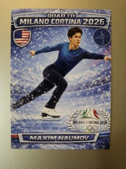 2026 Winter Olympics Caricature Card - Maxim Naumov