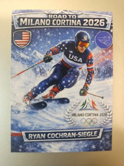 2026 Winter Olympics Caricature Card - Ryan Cochran-Siegle