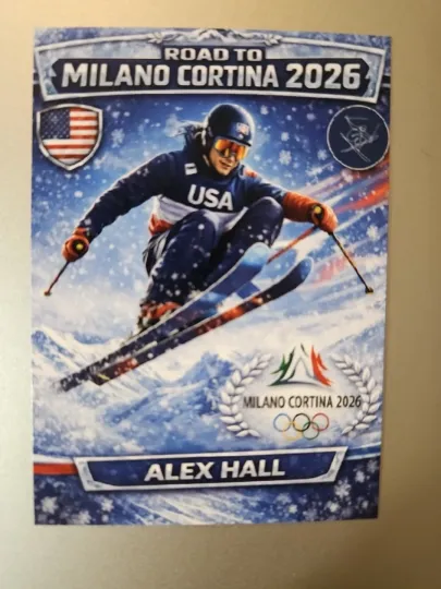 2026 Winter Olympics Caricature Card - Alex Hall