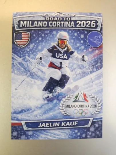 2026 Winter Olympics Caricature Card - Jaelin Kauf