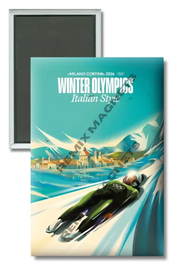 Discover 2026 Winter Olympics Milano Cortina Italy Italian Style Magnet