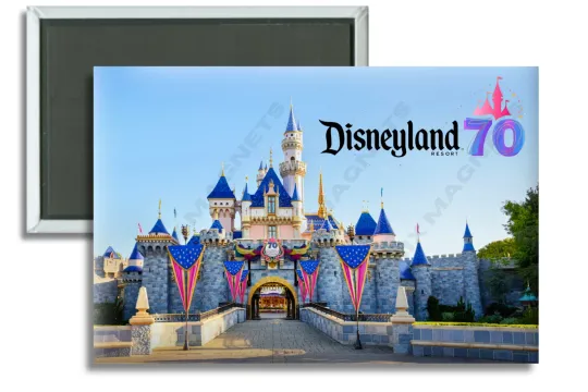 2025 Disneyland 70th Anniversary Castle Refrigerator Magnet