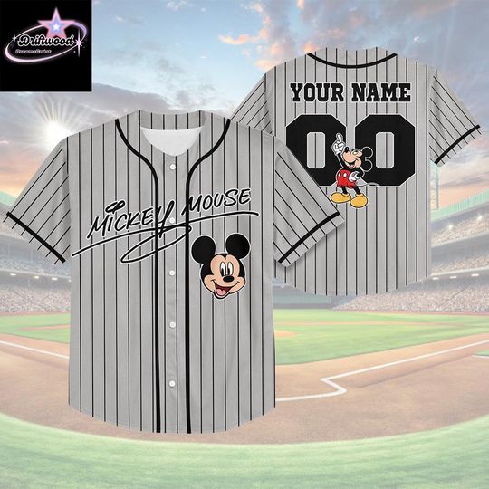 Discover Custom Disney Mickey and Friends Special Simple Baseball Collection, Baseball Jersey Collection Choose Style Jersey Disneyland Birthday Gift