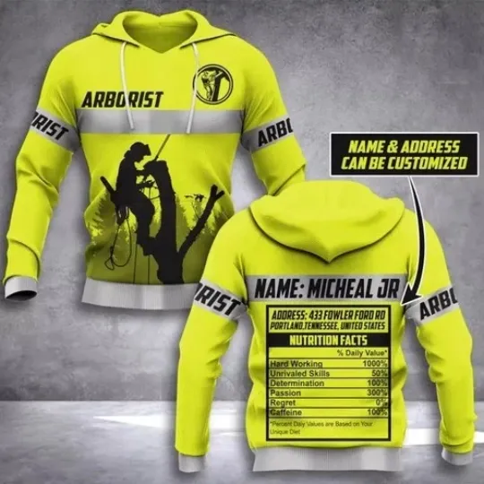 Discover Personalized Arborist 3D Hoodie Mother Day Gift All Over Print Unisex