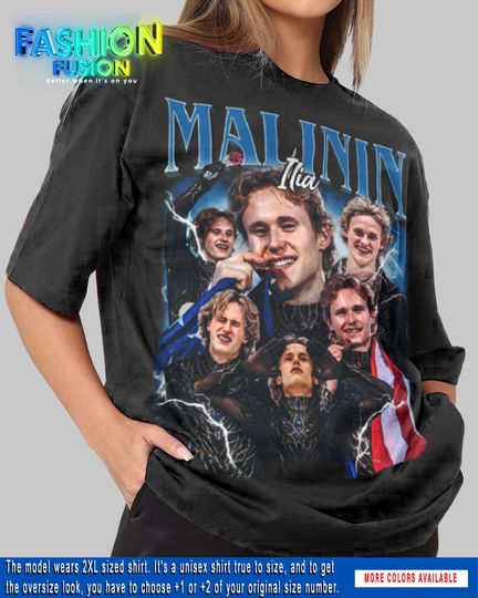 Ilia Malinin Shirt American Figure Skater Graphic T-Shirt Unisex 90s Style FF165