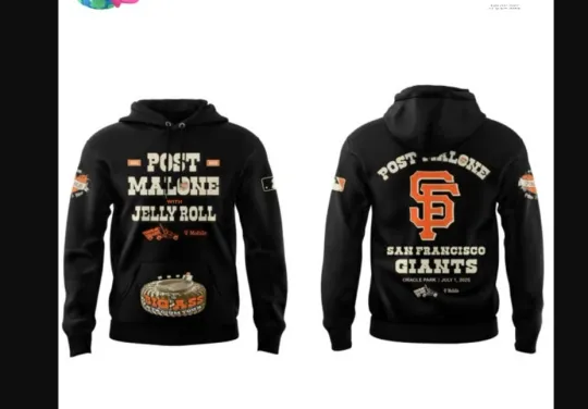 Post Malone with Jelly Roll Big Ass Stadium Tour 2025 Hoodie 3D GLC066556