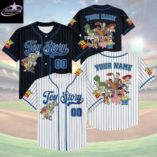 Discover Custom Toy Story Baseball Jersey, Personalized Disney Toy Story Shirt, Disney Baseball Team Outfit, Gift For Fans