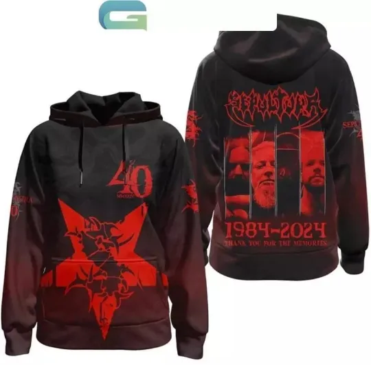 Sepultura 1984-2024 Thank You Hoodie 3d GLC055327