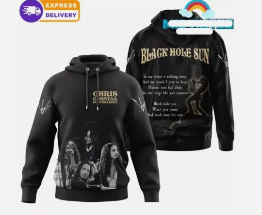 Discover Chris Cornell Black Hole Sun Hoodie 3d GLC051364