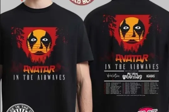 Discover Avatar In The Airwaves Europe And UK Tour 2026 T-Shirt