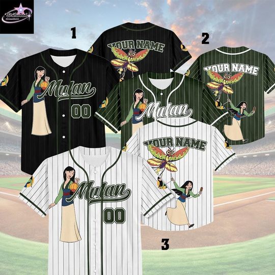 Discover Custom Mulan Baseball Jersey, Disney Princess Mulan Jersey Shirt, Gift For Baseball Fan Disney Princess Matching