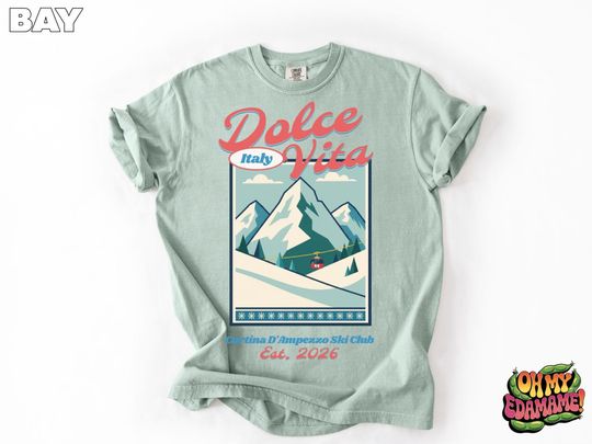 Discover Milano Cortina 2026 Shirt, Retro Ski Apres Tee