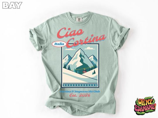 Discover Milano Cortina 2026 T-Shirt, Retro Winter Games Tee
