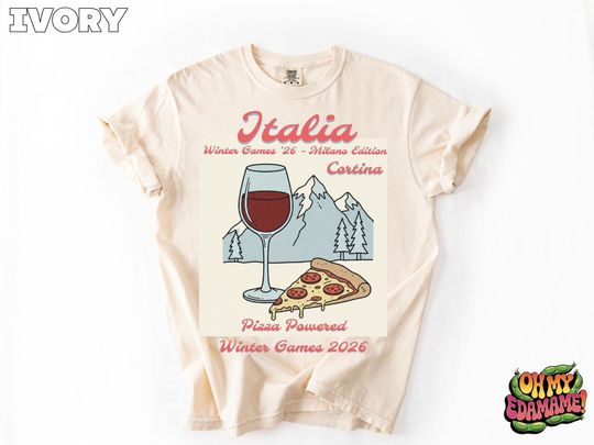 Discover Milano Cortina 2026 Shirt, Italy Winter Games Tee, Winter Sports T-Shirt, Italia Apres Ski Shirt