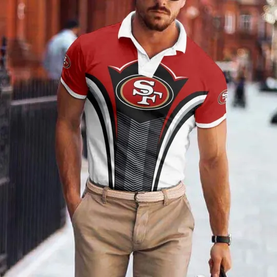 Discover San Francisco Football Team 49erss Polo T-shirt