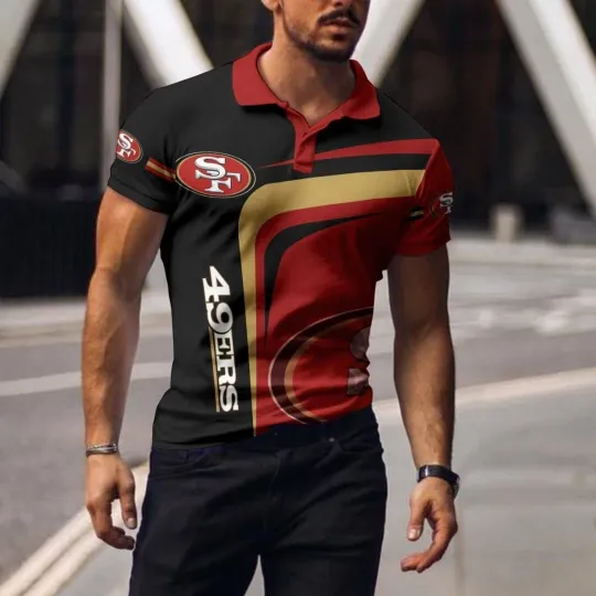 Discover San Francisco Football Team 49erss Polo T-shirt