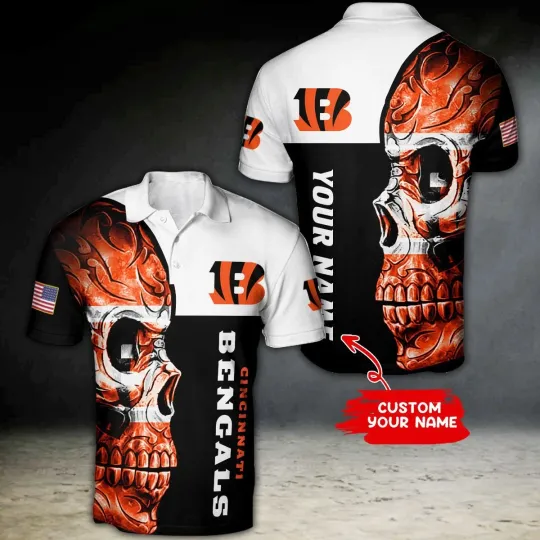Discover Cincinnati Football Team Bengalss Personalized Polo T-shirt
