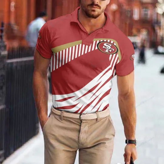 Discover San Francisco Football Team 49erss Polo T-shirt