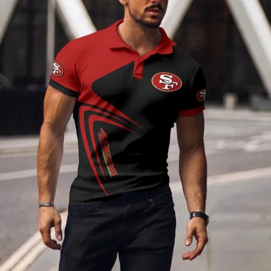 Discover San Francisco Football Team 49erss Polo T-shirt